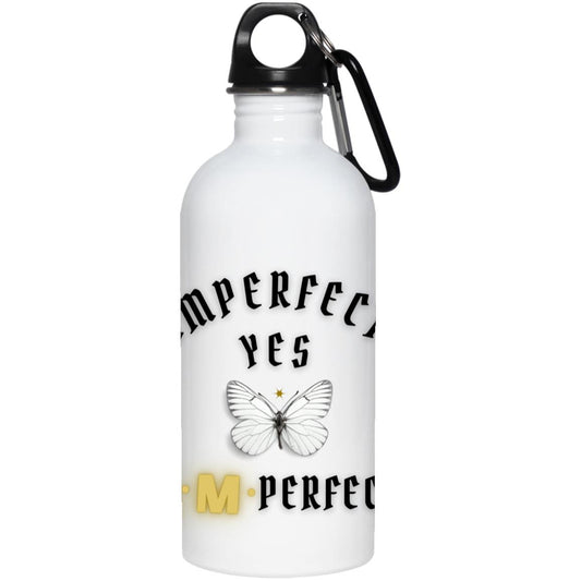 23663 20 oz. Stainless Steel Water Bottle-YES IMPERFECT BUTTERFLY
