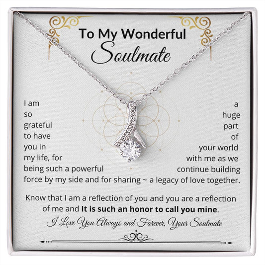 Alluring Beauty Necklace - To My Soulmate - Sacred Geometry